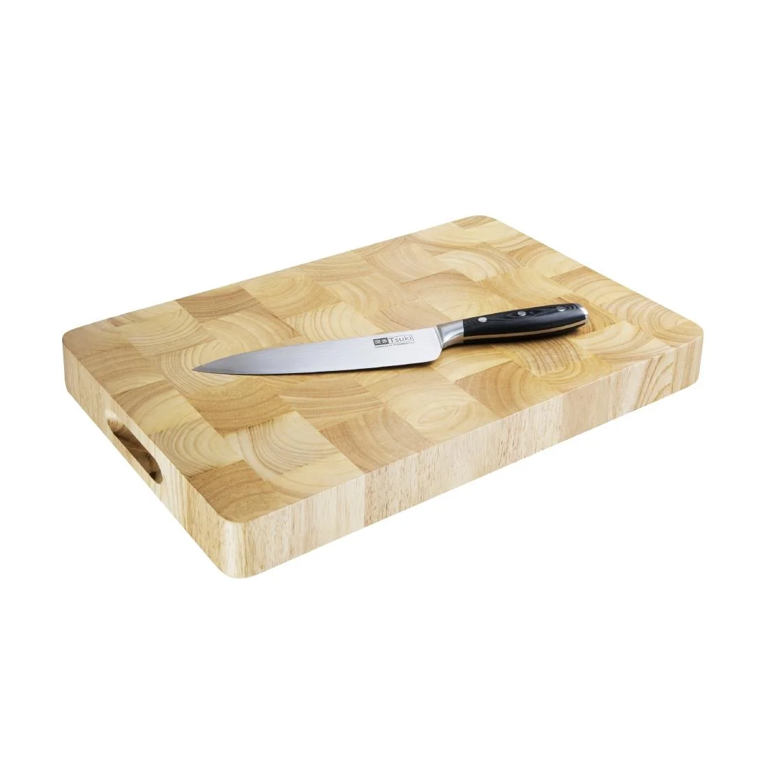 Vogue Rectangular Wooden Chopping Board Medium - Image 2