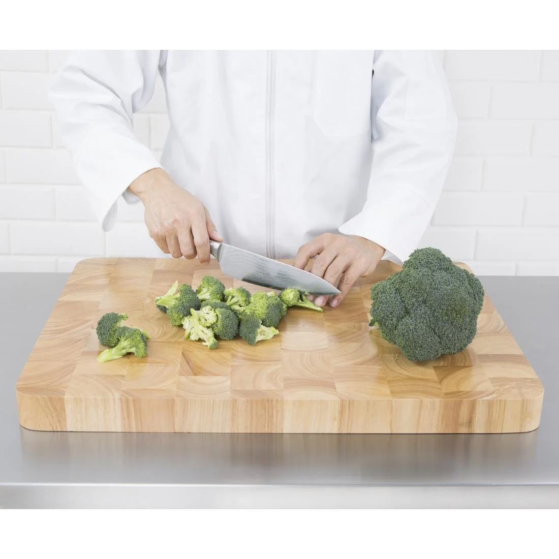 Vogue Rectangular Wooden Chopping Board Large - Image 5