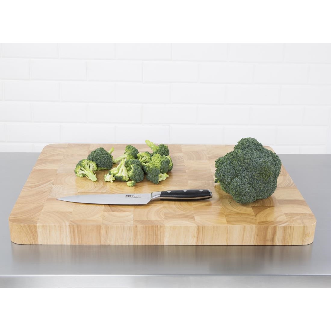 Vogue Rectangular Wooden Chopping Board Large