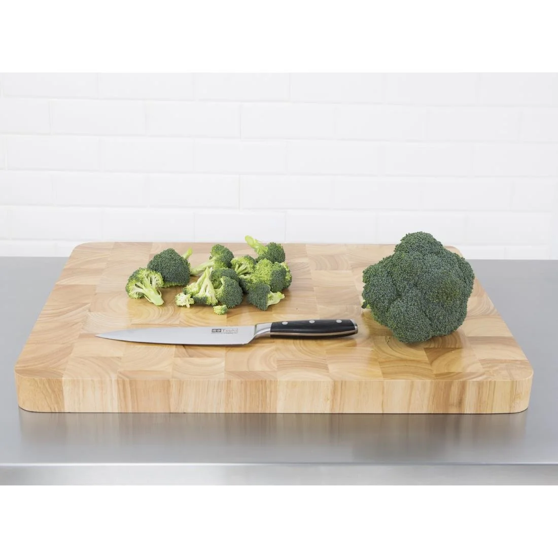 Vogue Rectangular Wooden Chopping Board Large - Image 6