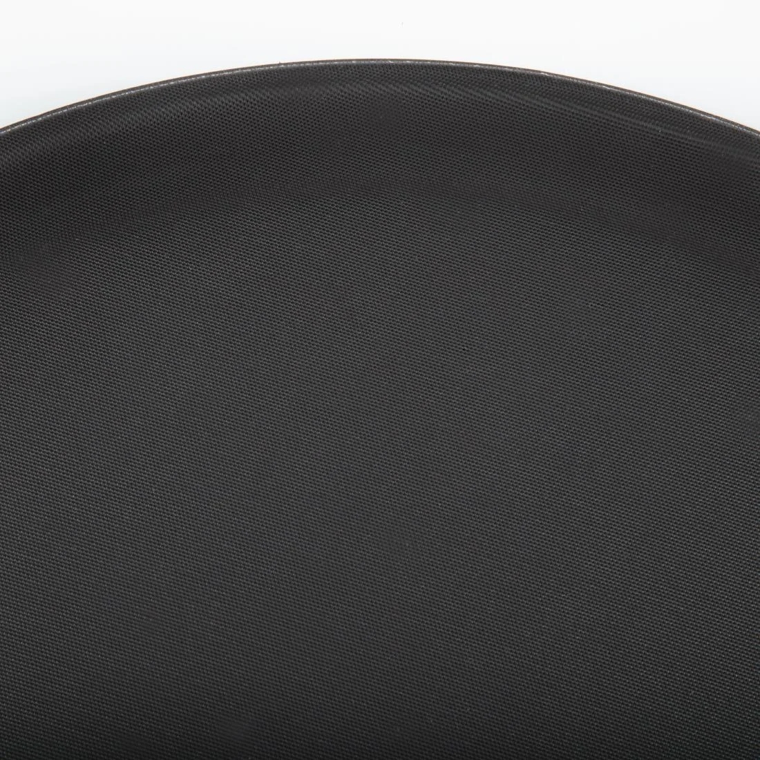 Kristallon Plastic Round Anti Slip Tray Black 16 in - Image 2