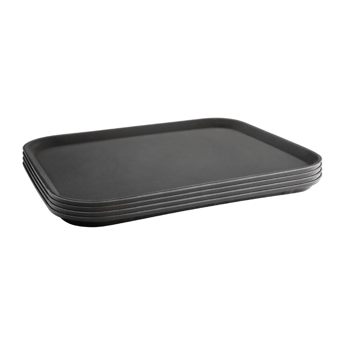 Kristallon Plastic Non Slip Tray Black 14 x 18 in - Image 2