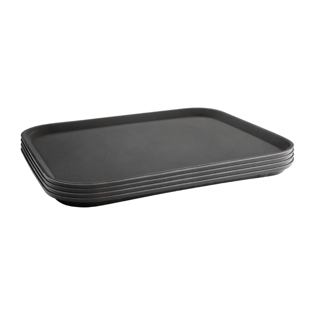 Kristallon Plastic Non Slip Tray Black 15 x 20 in - Image 2
