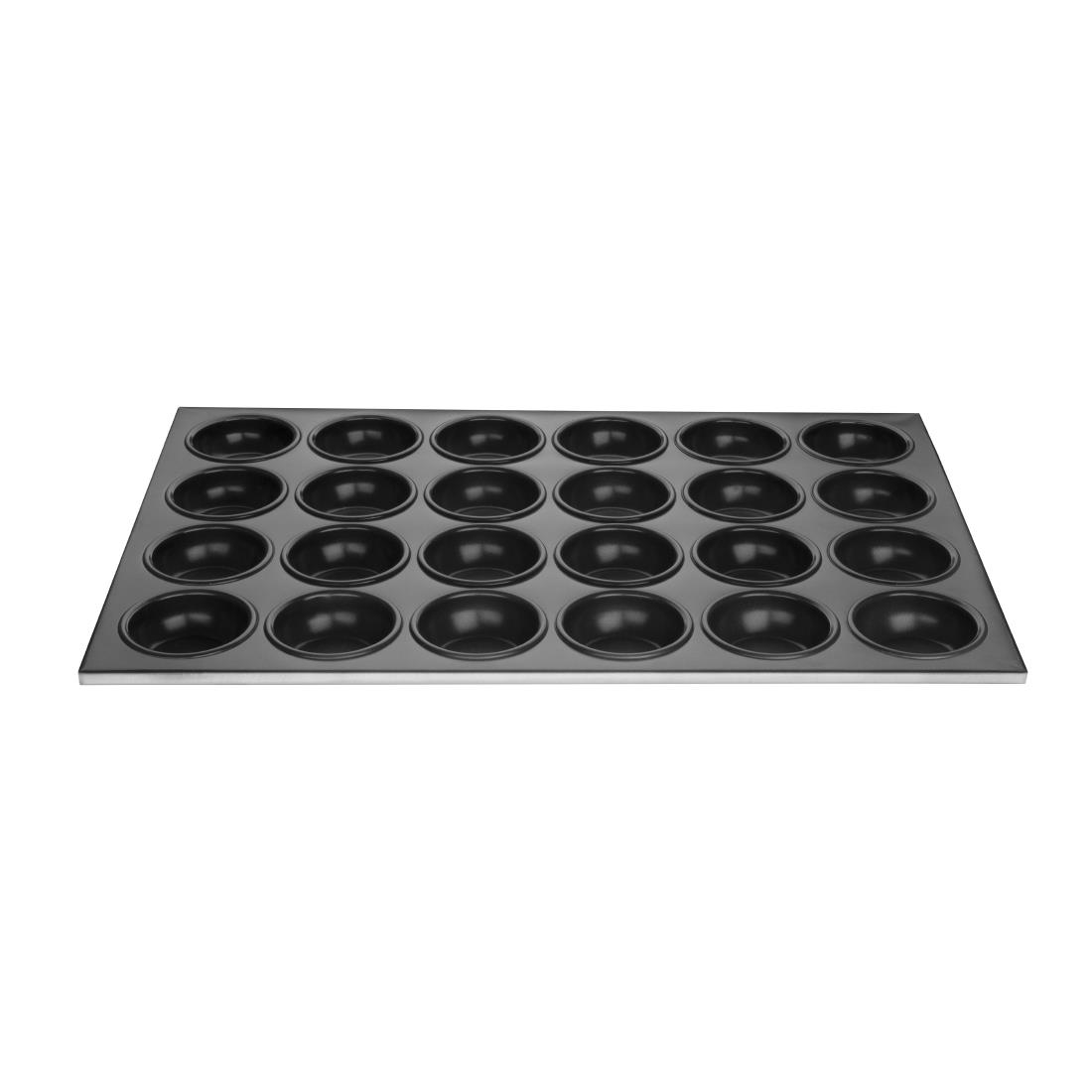 Vogue Aluminium Non-Stick 24 Cup Muffin Tray