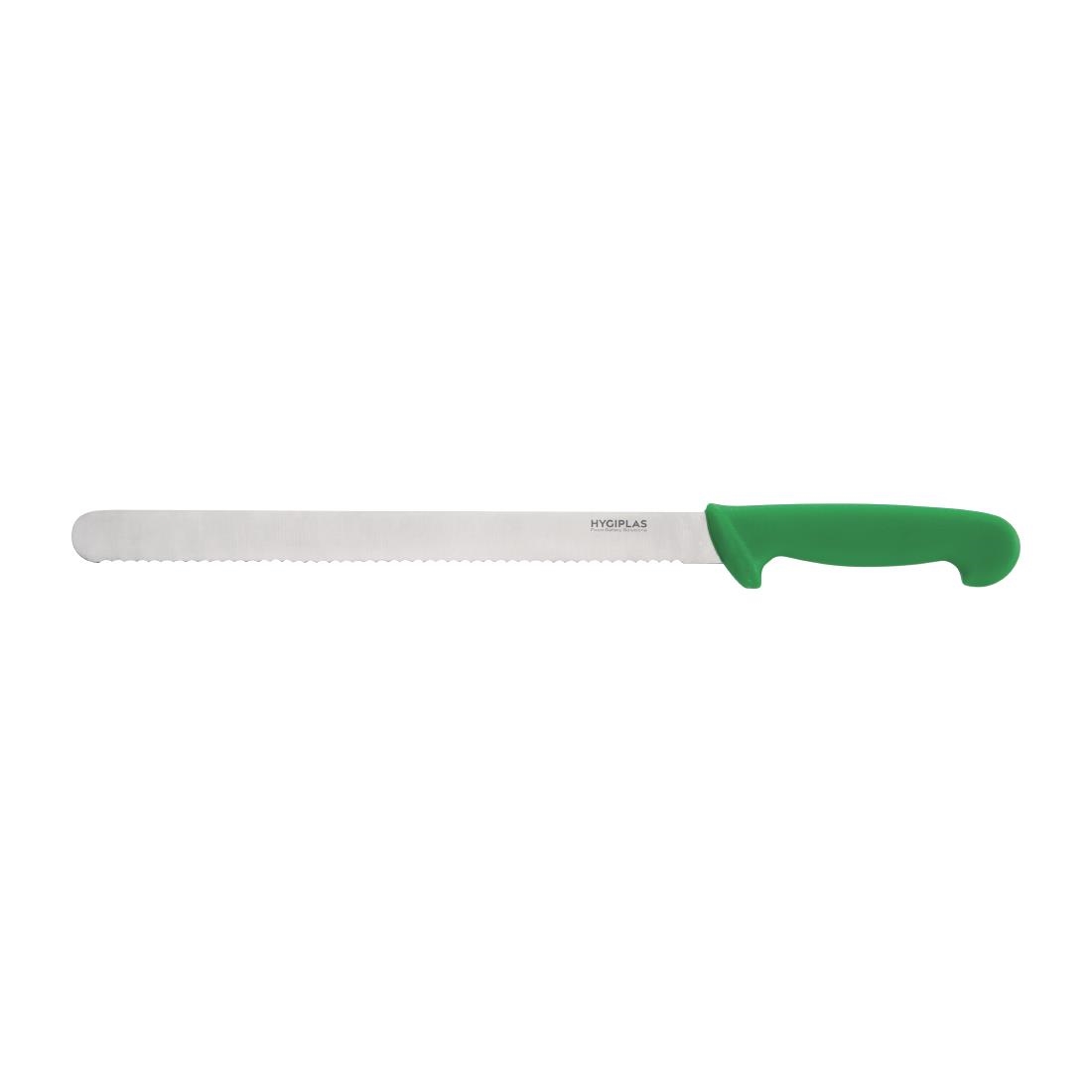 Hygiplas Serrated Slicer Green 30.5cm