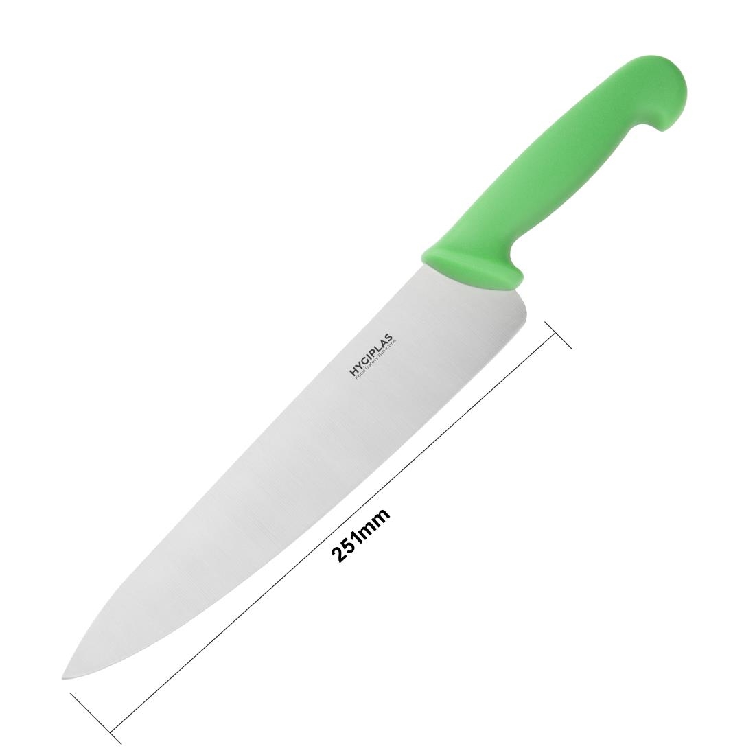 Hygiplas Chefs Knife Green 25.5cm
