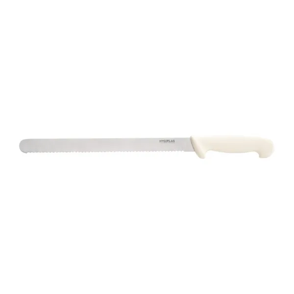 Hygiplas Serrated Slicer White 30.5cm