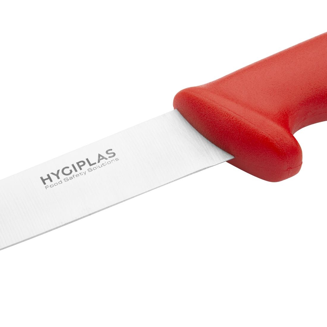 Hygiplas Stiff Blade Boning Knife Red 15cm
