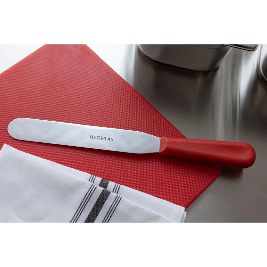 Hygiplas Straight Blade Palette Knife Red 20.5cm - Image 3