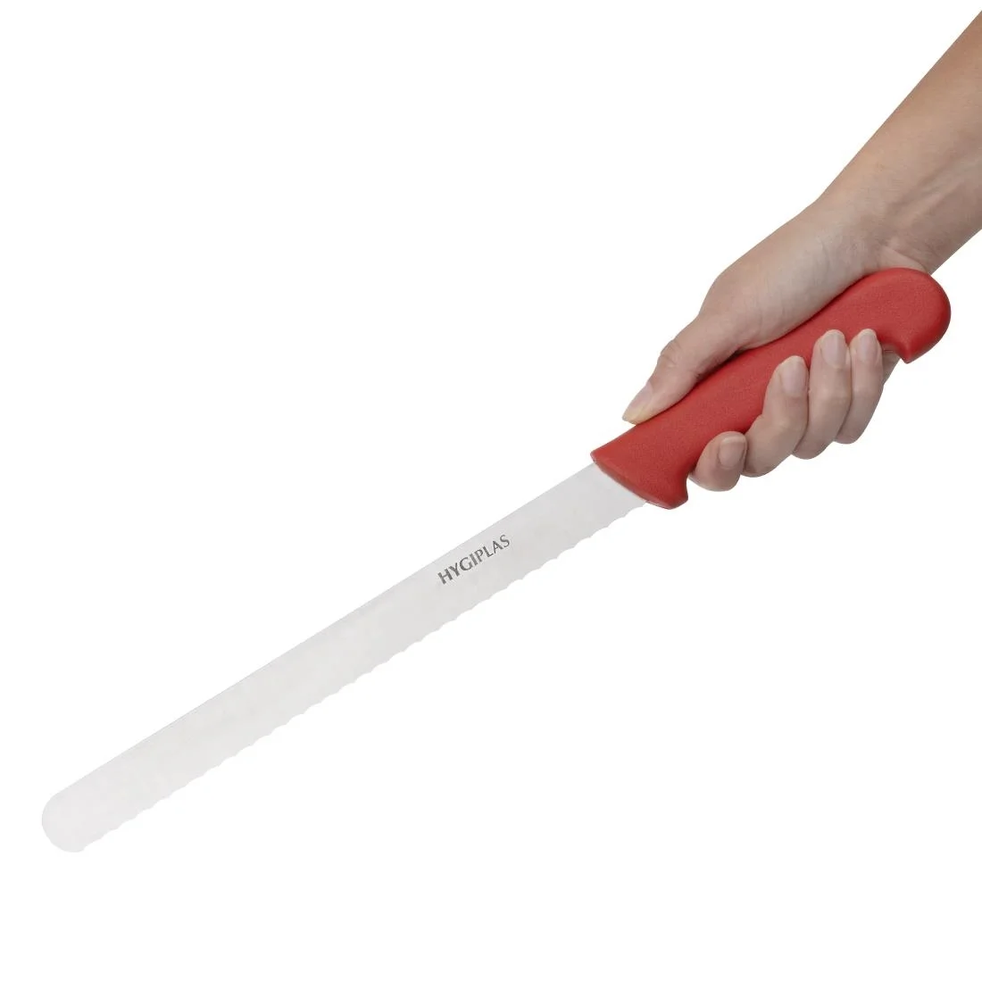 Hygiplas Serrated Slicer Red 25.5cm - Image 6