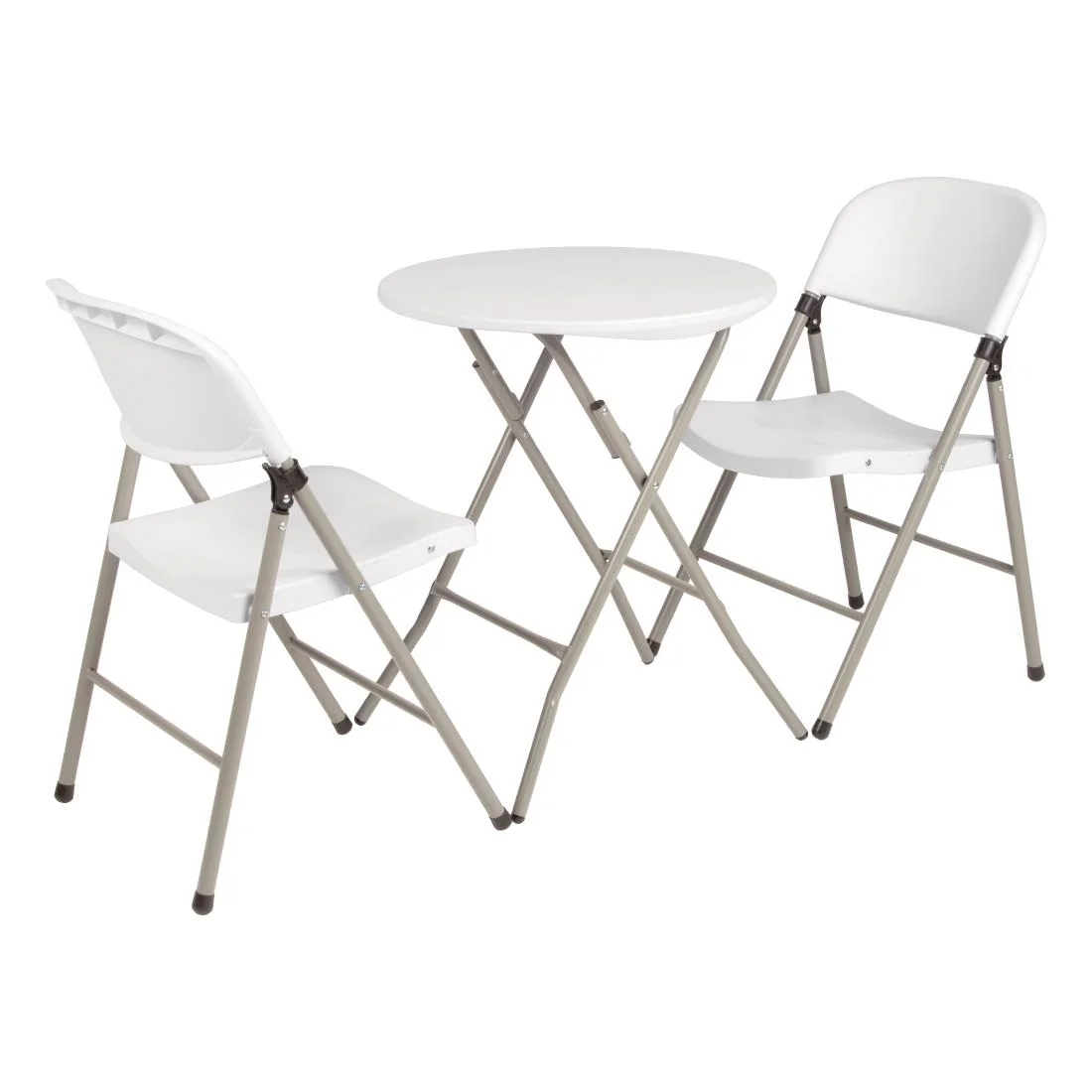 Bolero Foldaway Utility Chairs White (Pack of 2) - Image 2