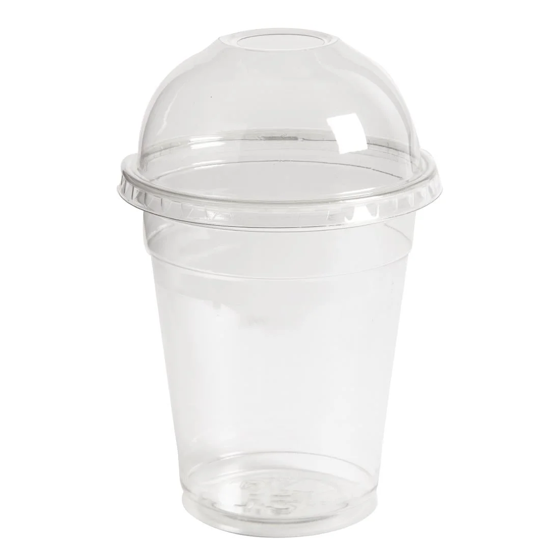 Clear rPET Dome Lid with Hole 95mm (800 pack) - Image 2