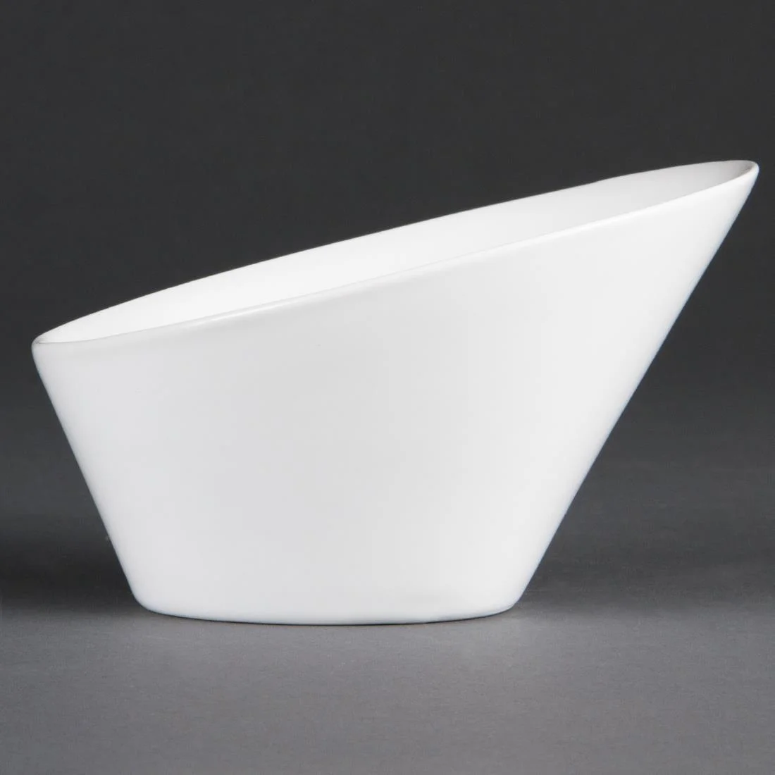 Olympia Whiteware Oval Sloping Bowls 180(W)x200(L)mm - Image 3