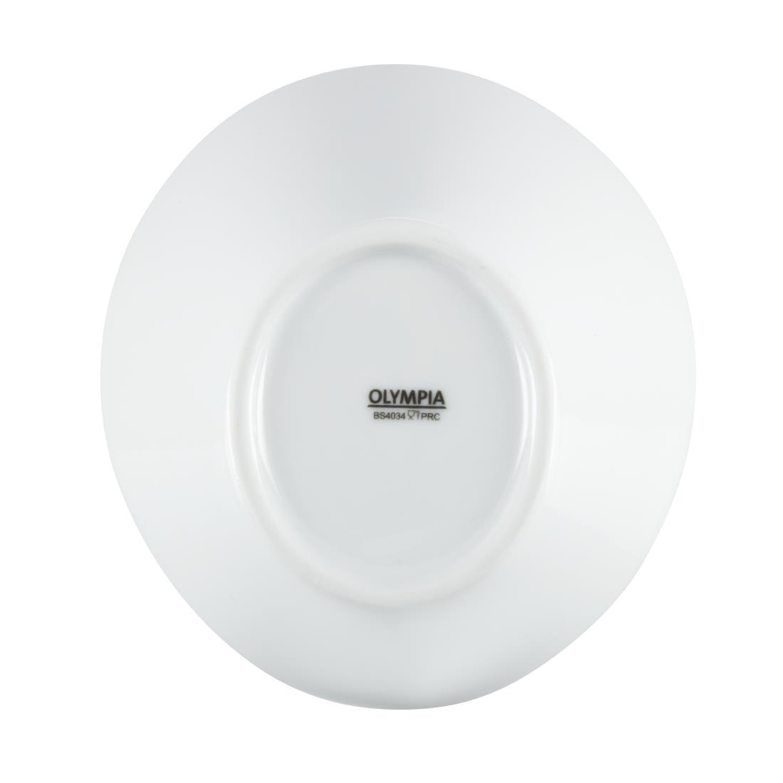 Olympia Whiteware Oval Sloping Bowls 154(L)x133(W)mm