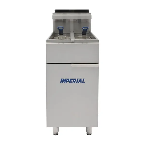 Imperial Twin Tank Twin Basket Natural Gas Fryer IFS-2525
