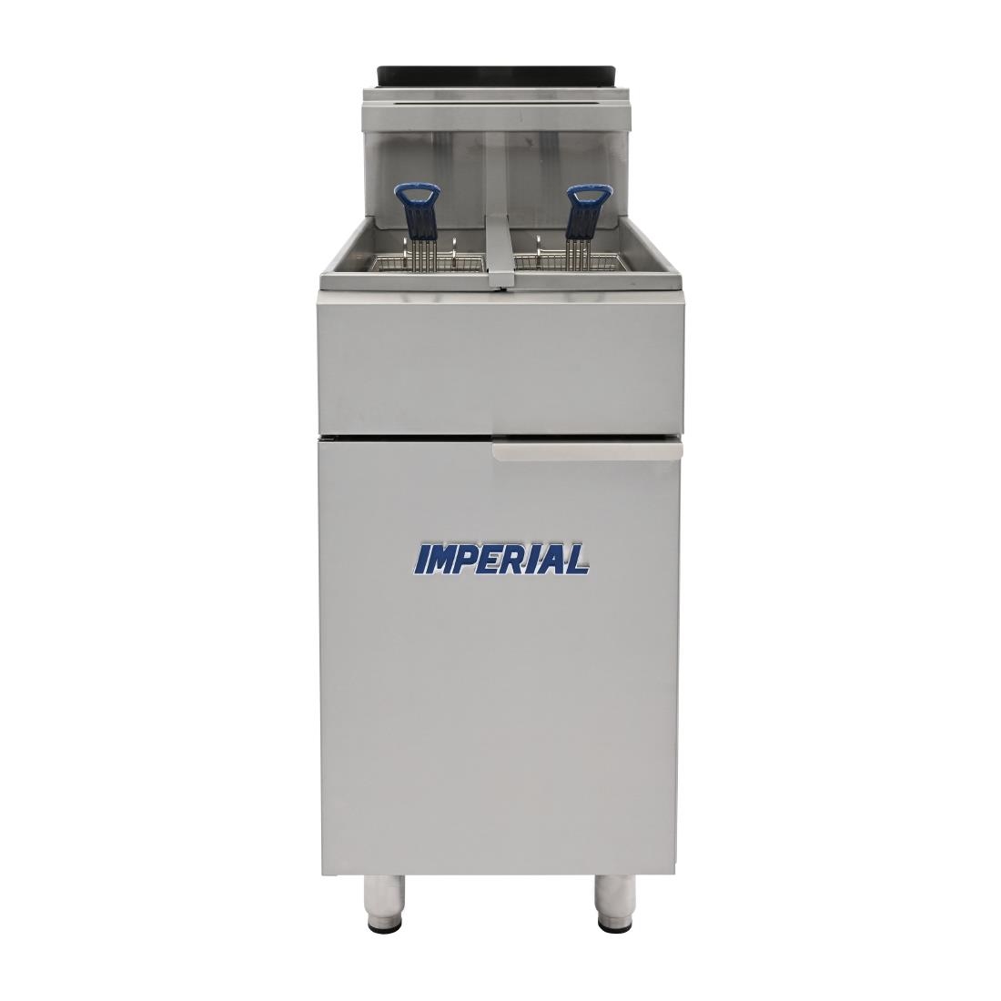 Imperial Twin Tank Twin Basket Natural Gas Fryer IFS-2525
