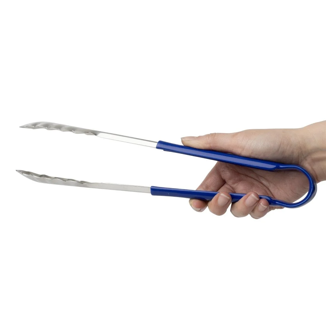 Vogue Colour Coded Blue Serving Tongs 11" - Image 5
