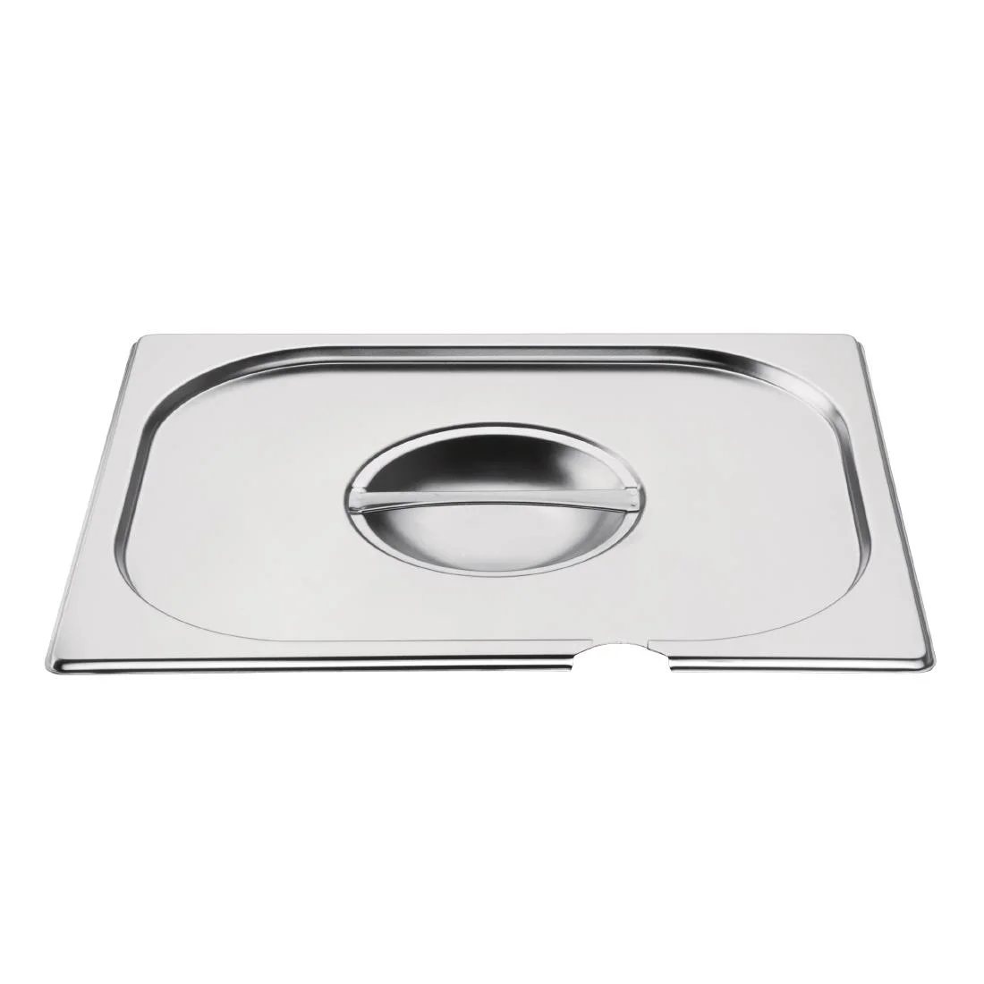 Vogue Stainless Steel 1/2 Gastronorm Notched Lid - Image 3