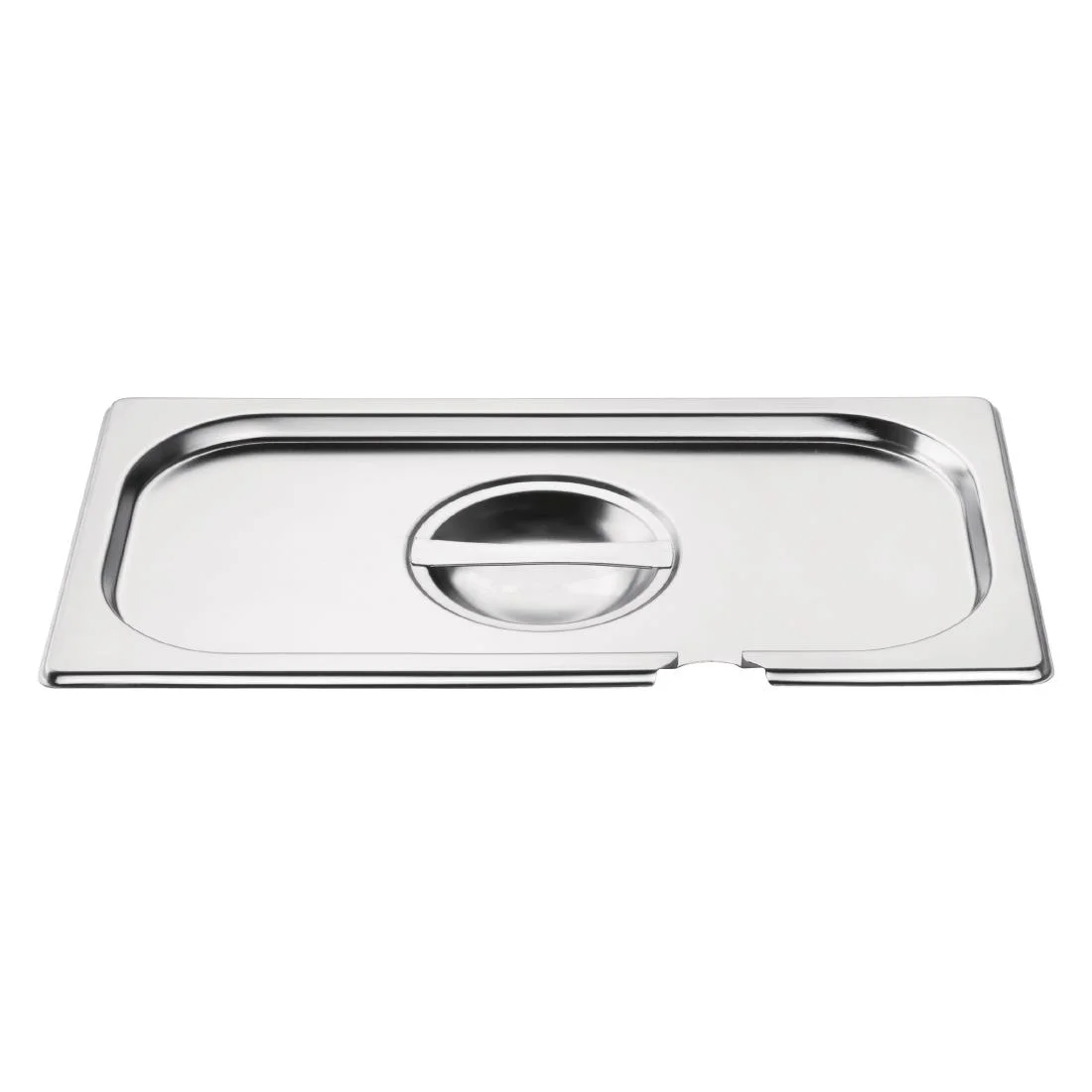 Vogue Stainless Steel 1/3 Gastronorm Notched Lid - Image 3