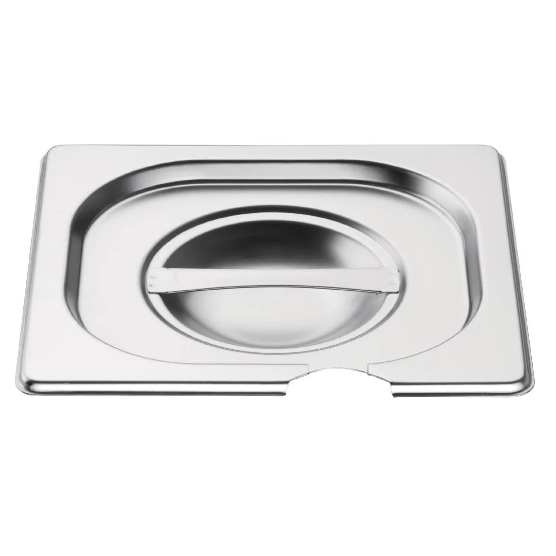 Vogue Stainless Steel 1/6 Gastronorm Notched Lid - Image 3