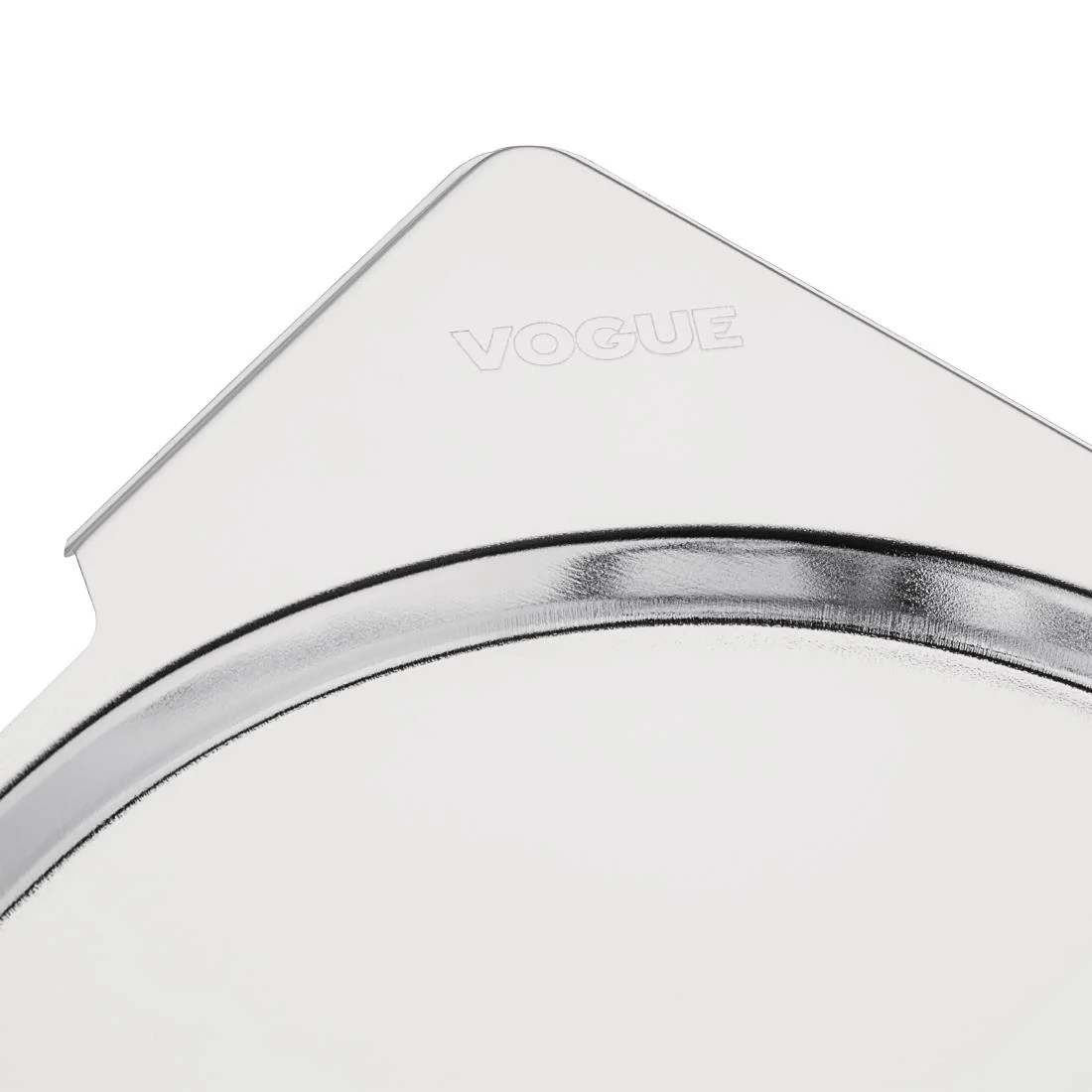 Vogue Stainless Steel 1/1 Gastronorm Handled Pan Lid - Image 4