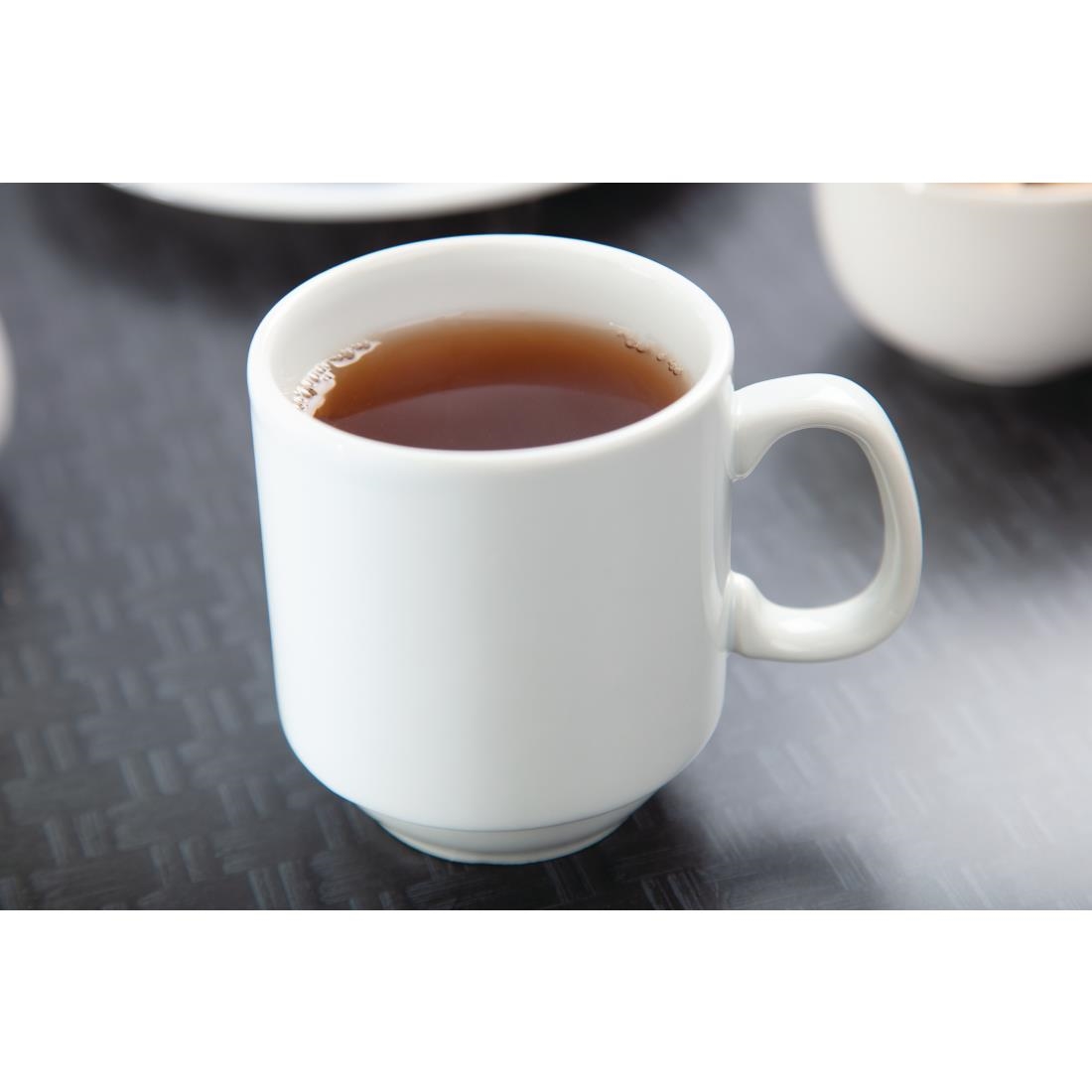 Olympia Whiteware Stacking Mugs 284ml 10oz