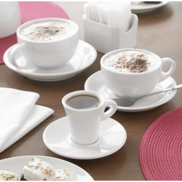 Olympia Whiteware Cappuccino Cups 284ml 10oz