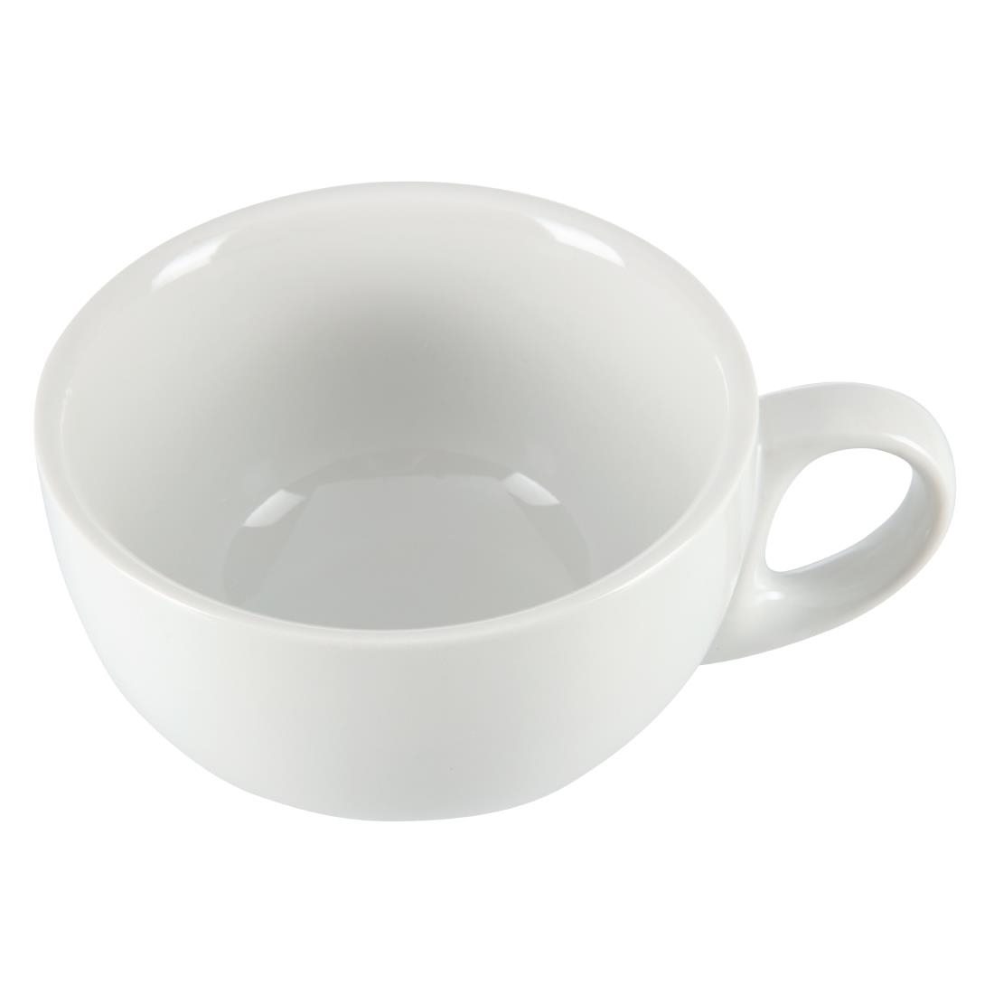 Olympia Whiteware Cappuccino Cups 284ml 10oz