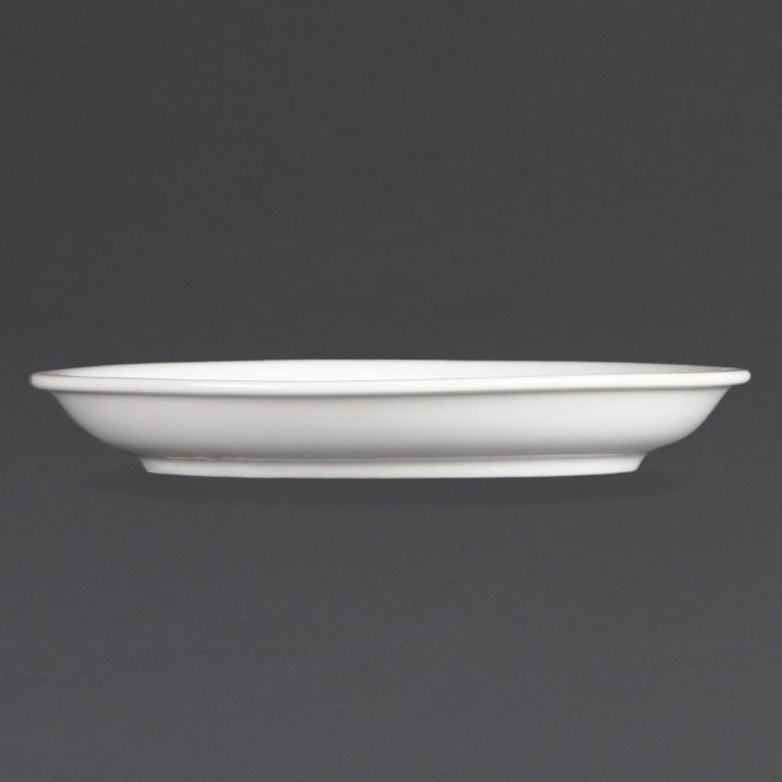 Olympia Whiteware Cappuccino Saucers 160mm