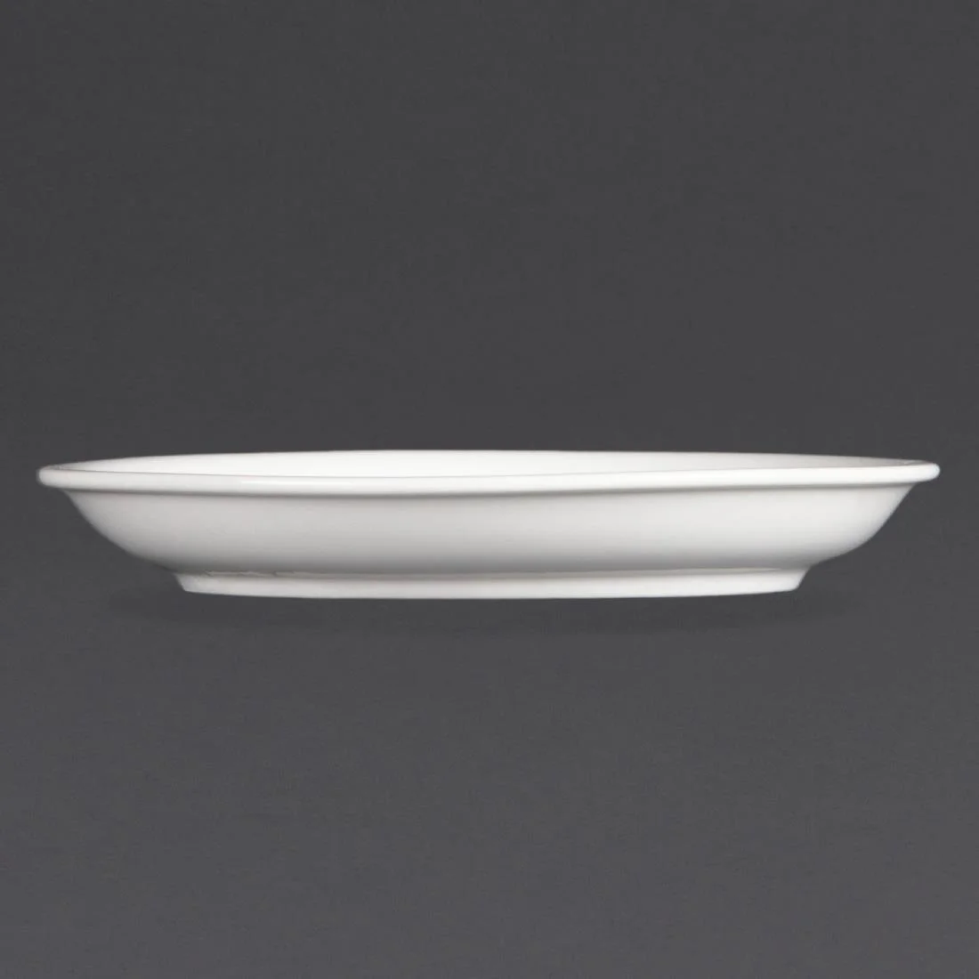 Olympia Whiteware Cappuccino Saucers 160mm - Image 5