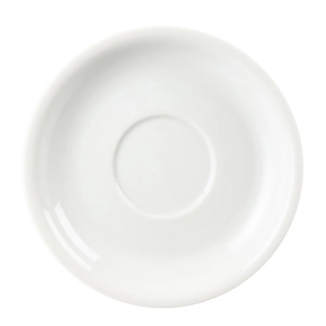 Olympia Whiteware Cappuccino Saucers 160mm - Image 2