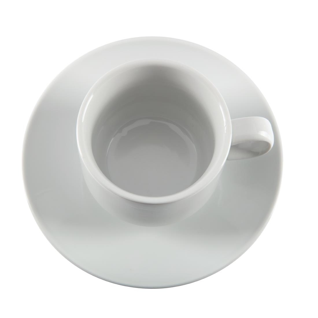 Olympia Whiteware Stacking Tea Cups 200ml 7oz