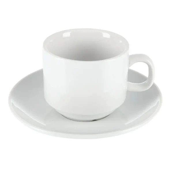 Olympia Whiteware Stacking Saucers
