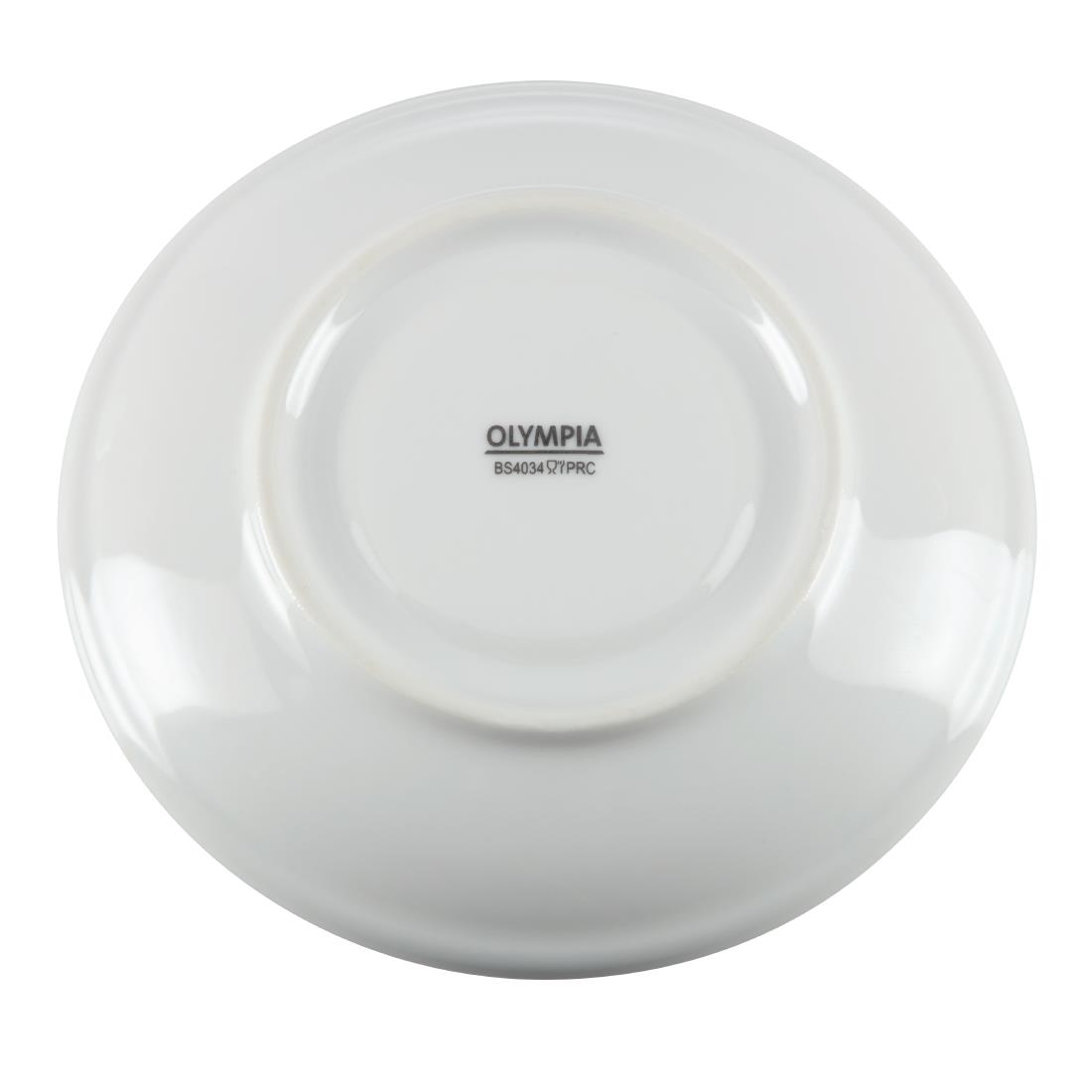 Olympia Whiteware Stacking Saucers