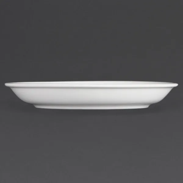 Olympia Whiteware Cappuccino Saucers
