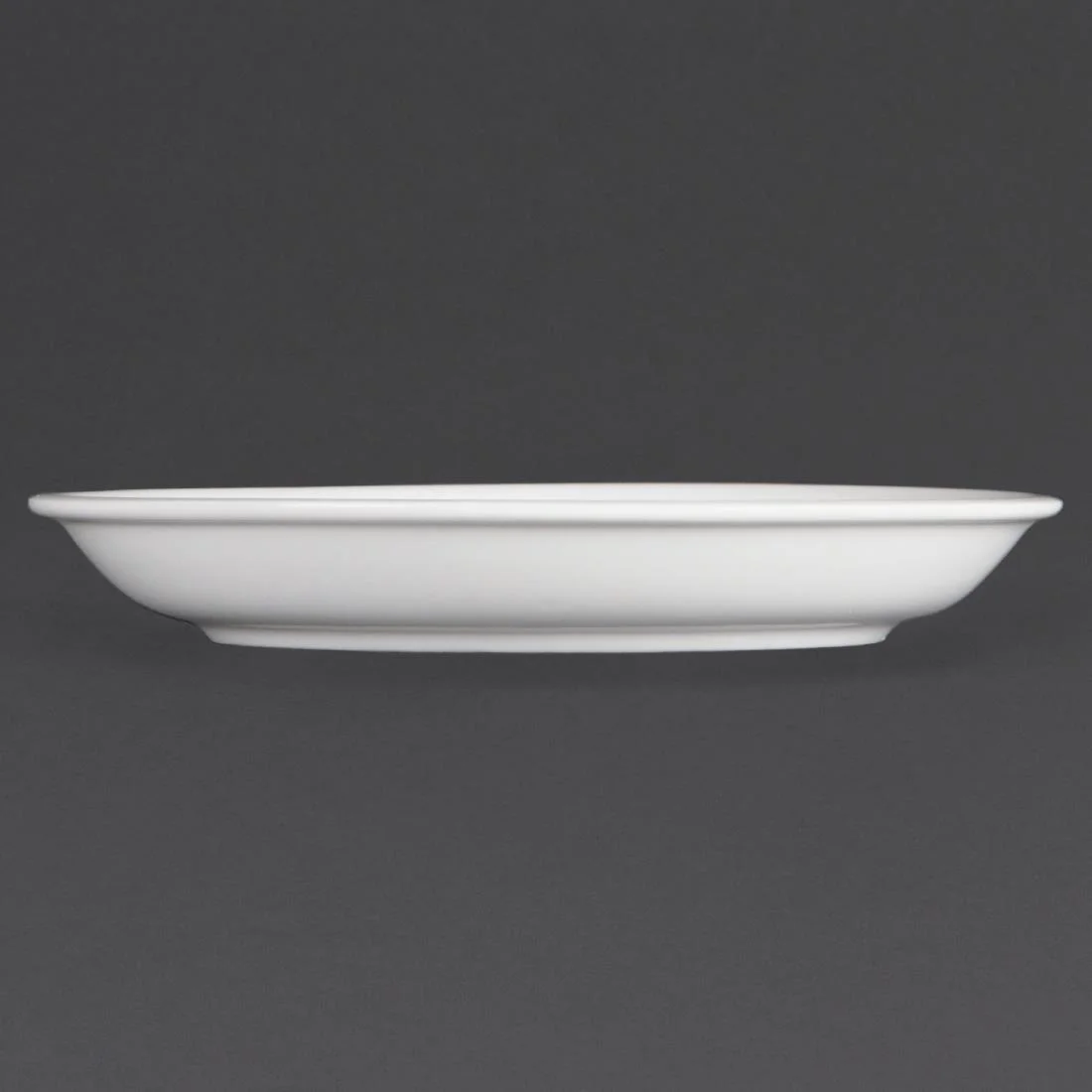 Olympia Whiteware Cappuccino Saucers - Image 6