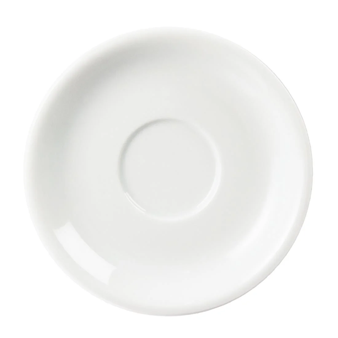Olympia Whiteware Cappuccino Saucers - Image 7