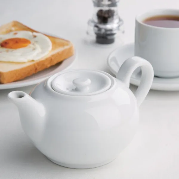 Olympia Whiteware Teapots 426ml 15oz