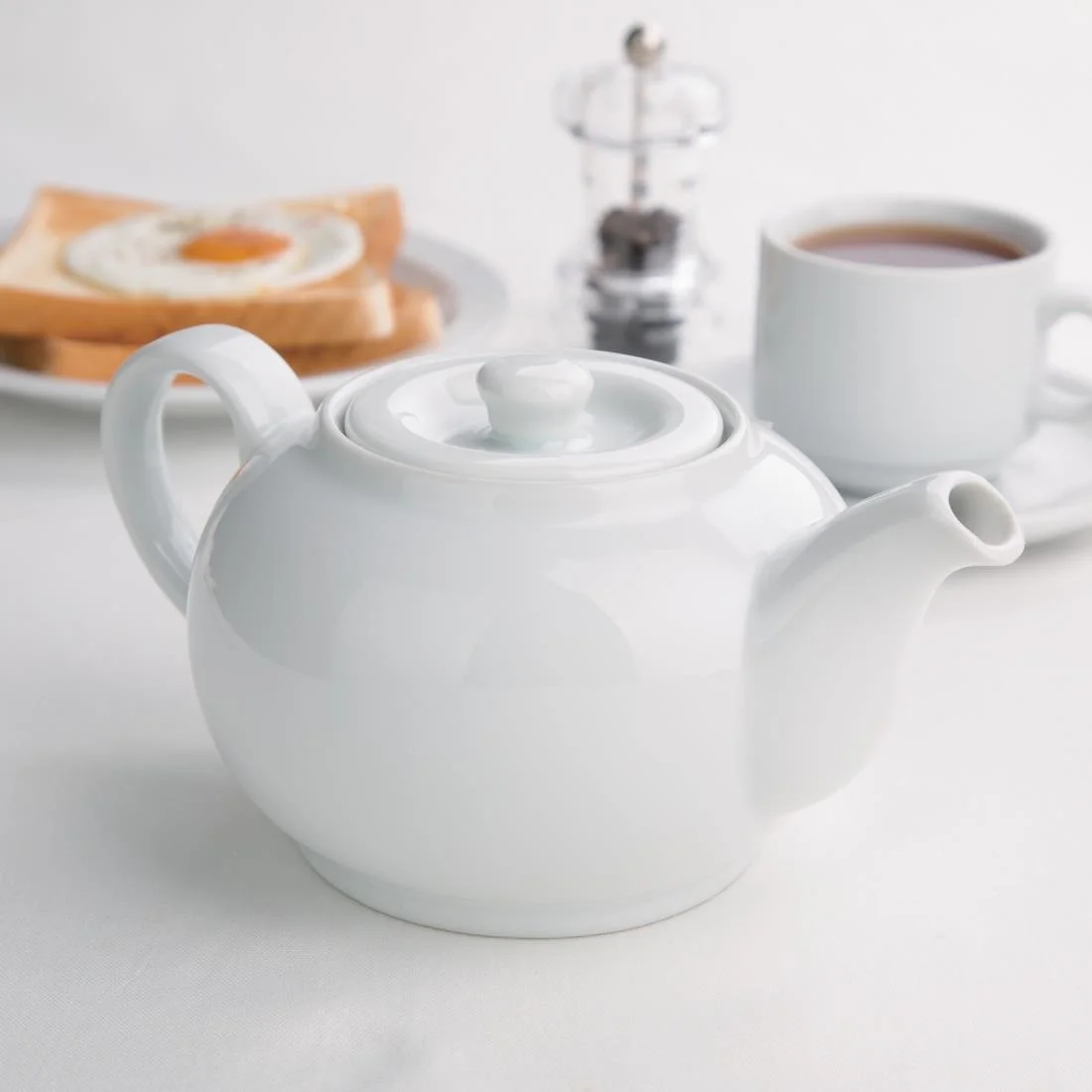 Olympia Whiteware Teapots 852ml 30oz - Image 8