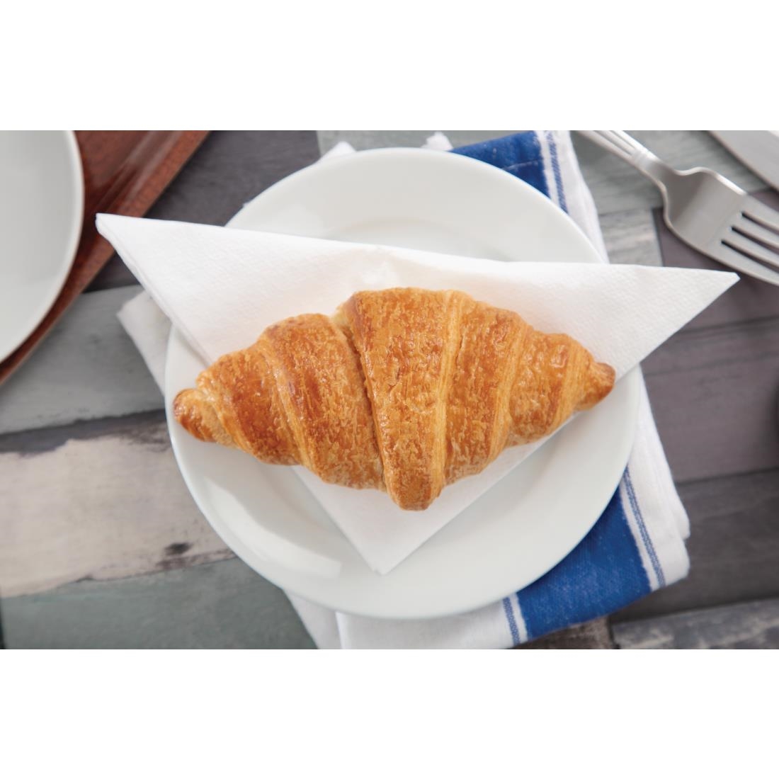 Olympia Whiteware Wide Rimmed Plates 165mm