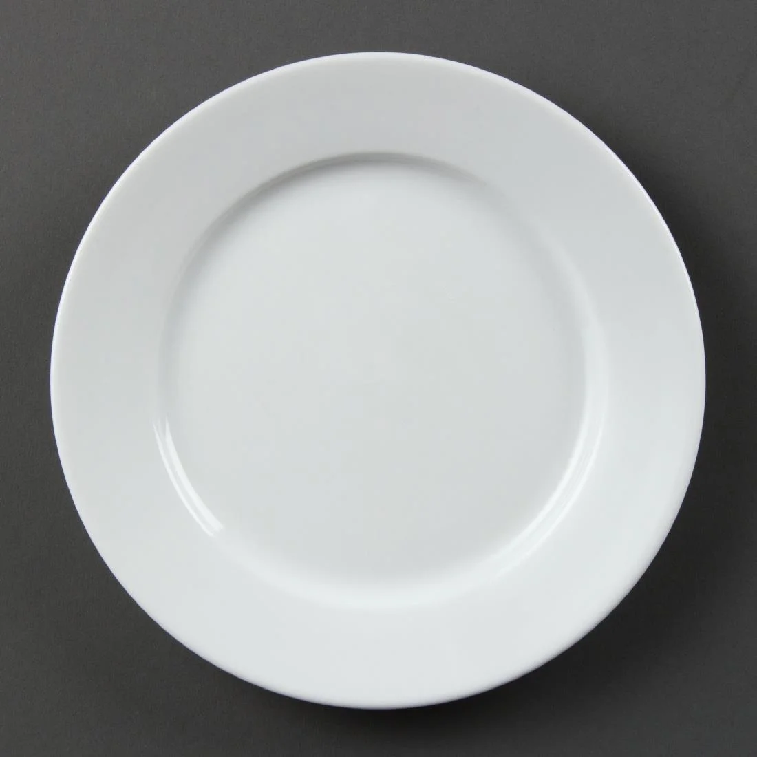 Olympia Whiteware Wide Rimmed Plates 202mm