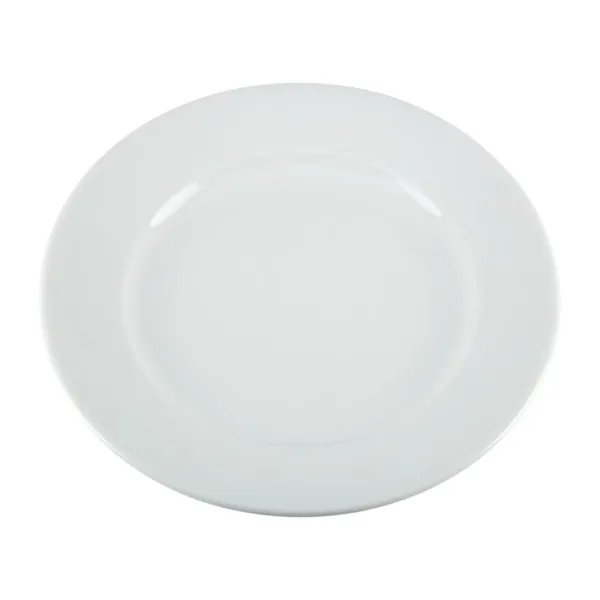 Olympia Whiteware Wide Rimmed Plates 202mm