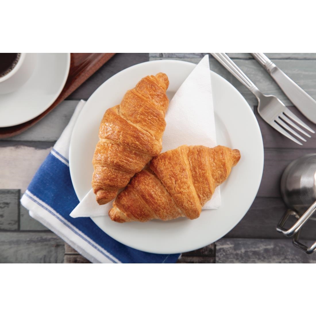 Olympia Whiteware Wide Rimmed Plates 202mm