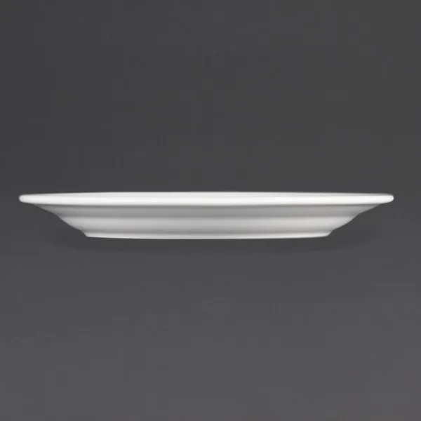 Olympia Whiteware Wide Rimmed Plates 230mm