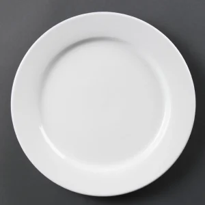 Olympia Whiteware Wide Rimmed Plates 280mm