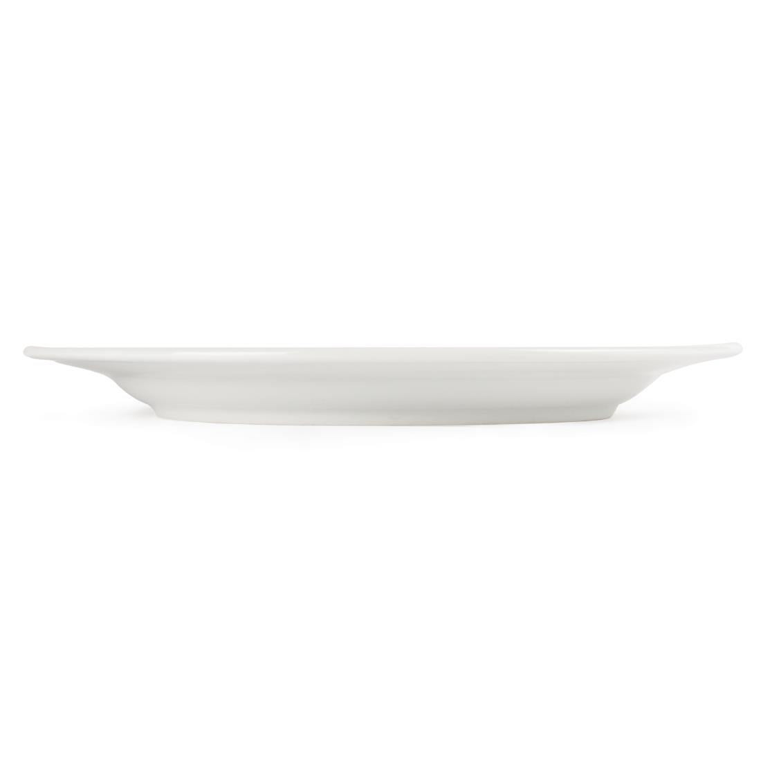 Olympia Whiteware Wide Rimmed Plates 280mm