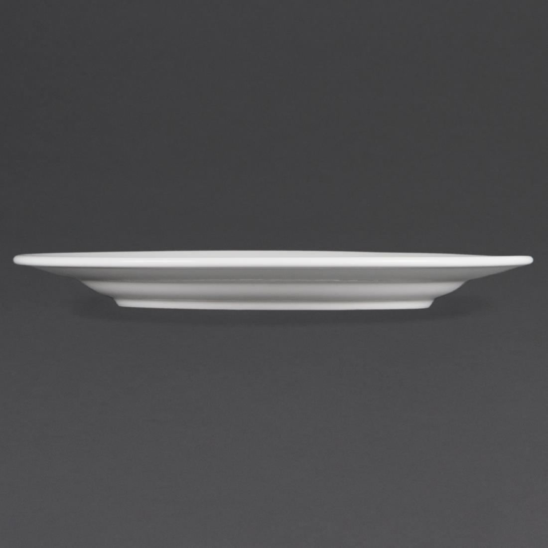 Olympia Whiteware Wide Rimmed Plates 310mm