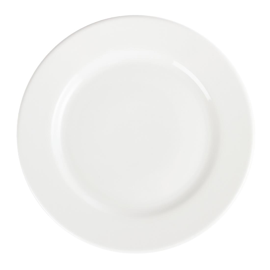 Olympia Whiteware Wide Rimmed Plates 310mm