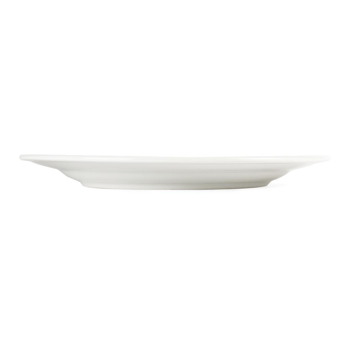 Olympia Whiteware Wide Rimmed Plates 310mm