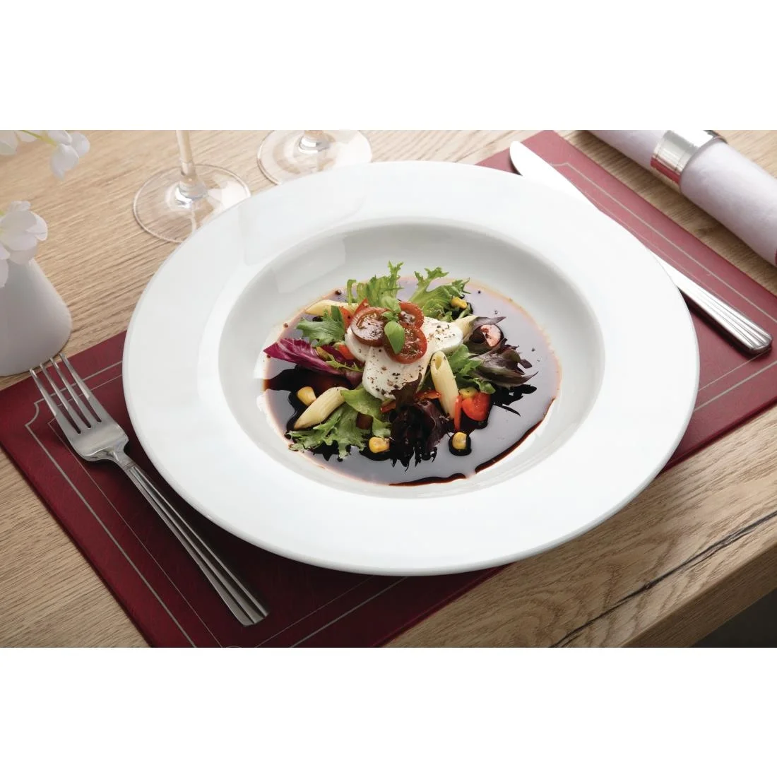 Olympia Whiteware Pasta Plates 310mm - Image 6